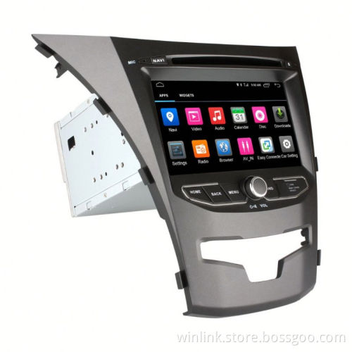 Ownice Android 6.0 Cortex A53 4core car dvd gps for ssangyong korando support TPMS +2G Ram